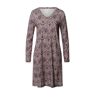 patterned nightgown on white background